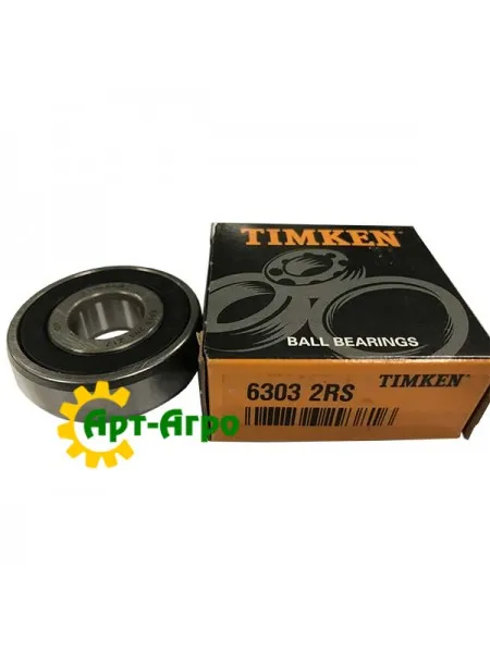 6303-2RS TIMKEN Підшипник однорядний кульковий