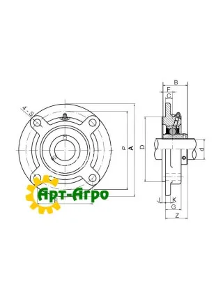 UCFC.208 SNR Підшипниковий вузол
