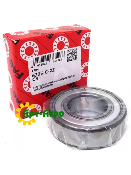 6205-C-2ZC3 FAG Підшипник однорядний кульковий
