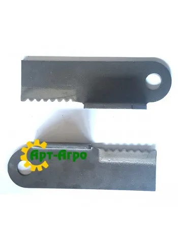 KXE10363 Ніж рухомий зубч. з наплавкою (комплект 4пр.+4лев.) John Deere(Royal Tiger)
