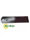 0060030.0 Fixed chopper knife smooth 195x50x3 (D-12) Claas Radura