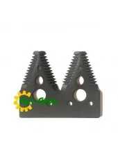 H163131 Double segment of the harvester knife (large notch) John Deere(MISH)