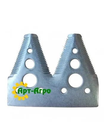 H153329 Сегмент ножа жниварки подвійний (дрібна насічка) John Deere (ROYAL TIGER)