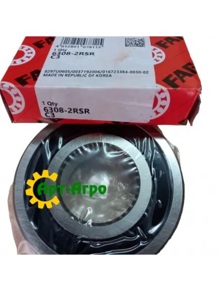 6308-2RS-C3 FAG Підшипник кульковий радіальноупорний