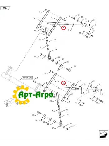 84433186 Тяга регулировочная CNH