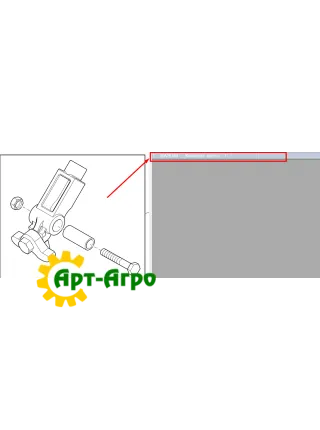 BA28164 Korek z wahaczem do regulacji koła mocującego John Deere