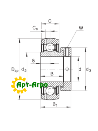 3311.A SNR Підшипник дворядний кульковий 3311.A SNR Підшипник дворядний кульковий