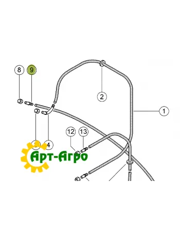 0000686881 З'єднувач гідравлічного шлангу ORIGINAL Claas