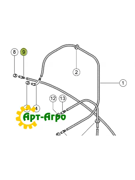 0000686881 З'єднувач гідравлічного шлангу ORIGINAL Claas