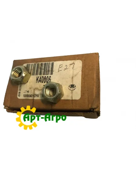 K40006 Гайка 7/16-14 стопорна John Deere K40006 Гайка 7/16-14 стопорна John Deere