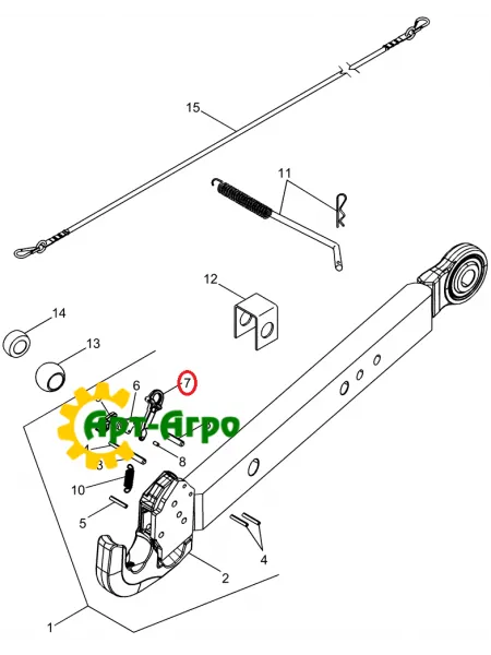 87595250 Фіксатор, Mag340 CNH 87595250 Фіксатор, Mag340 CNH