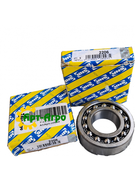 2206 SNR Підшипник дворядний кульковий