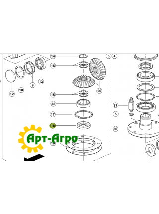 0002134110 Gearbox sleeve for angle harvester Claas Conspeed