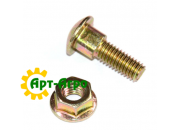 H158342 Болт сегмента M6x20 із гайкою John Deere (Alpha-Parts)