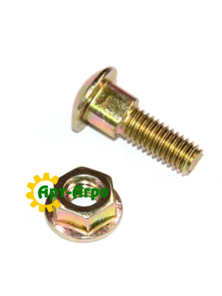 H158342 Болт сегмента M6x20 із гайкою John Deere (Alpha-Parts)