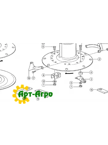 0009041786 Сегмент ножа жниварки комбайна Claas (Radura)