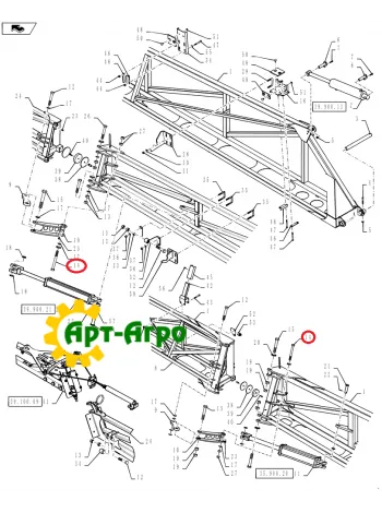 87564718 Болт, 3/4-10 X 7, GR 5 DOR, 4430 CNH