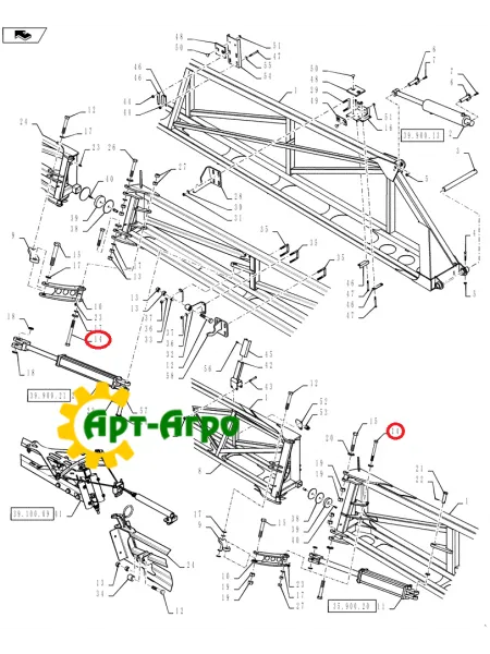 87564718 Болт, 3/4-10 X 7, GR 5 DOR, 4430 CNH