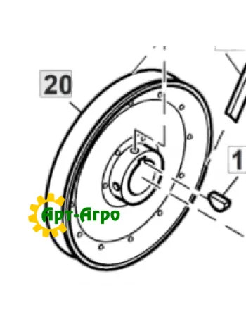 AH134597 Шків приводний John deere