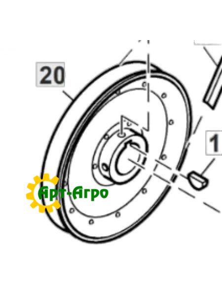 AH134597 Шків приводний John deere AH134597 Шків приводний John deere