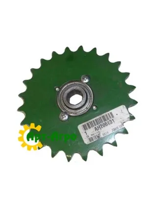 AH206131 Зірочка Z=24 натяжна привода вивантажувальних шнеків John Deere