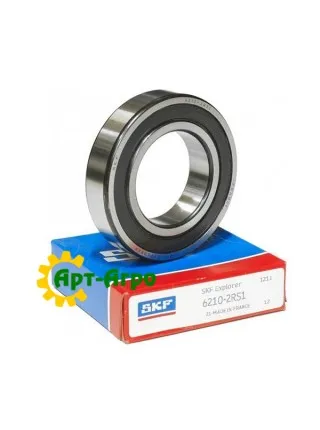 6210-2RS1 SKF Підшипник однорядний кульковий 6210-2RS1 SKF Підшипник однорядний кульковий
