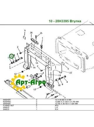 28h3395 Втулка John Deere