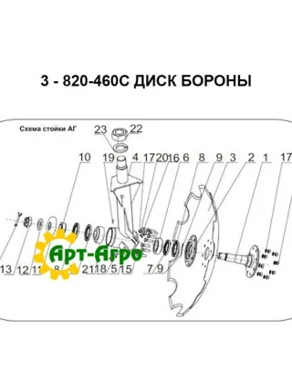820-460C Диск борони 510 мм, 5 відп. (P11462, S.102545) Great Plains 820-460C Диск борони 510 мм, 5 відп. (P11462, S.102545) Great Plains