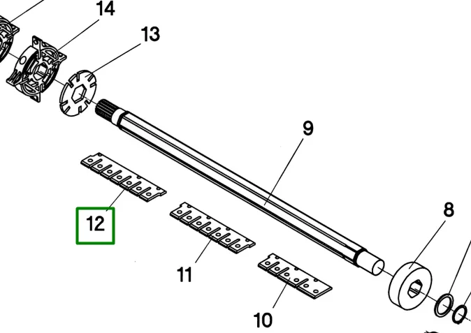 002040 Пластина протирізальна (гребінка) Gerighoff