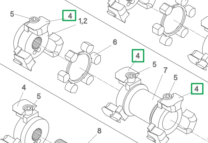 027071 Притиск муфти еластичної Geringhoff
