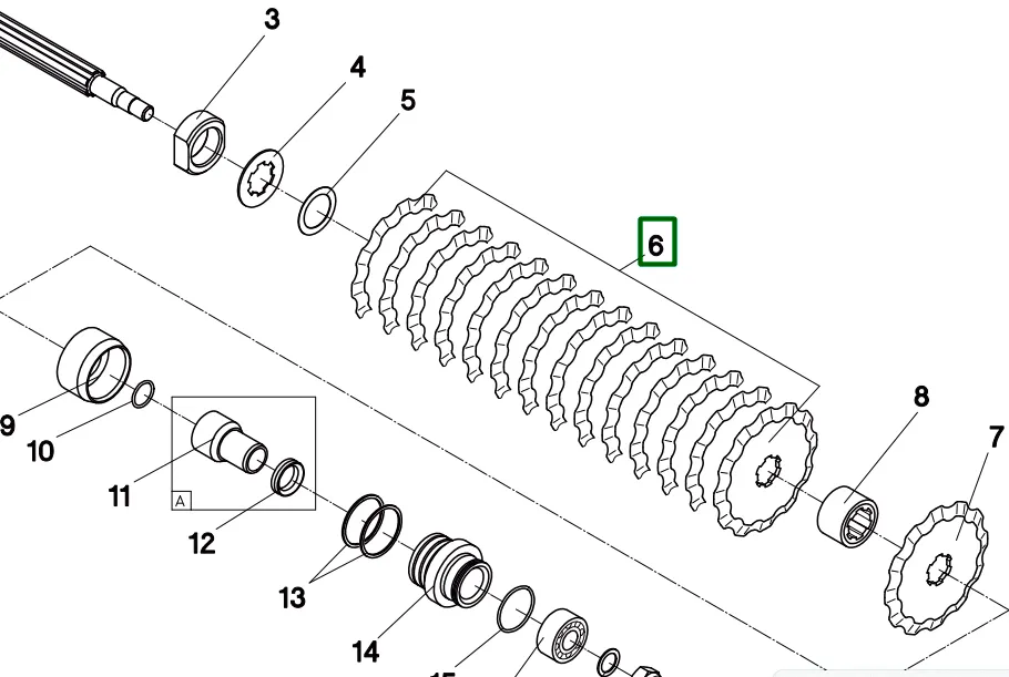 501063 Ніж ротора дисковий Geringhoff