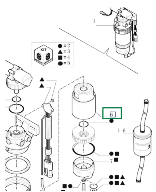 87802332 Фільтр паливний CNH
