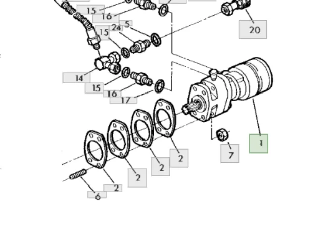AZ39236 Мотор гідравлічний JOHN DEERE