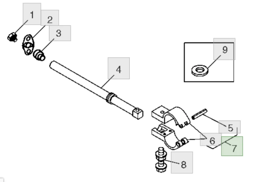 AH171884 Опора пальця шнека