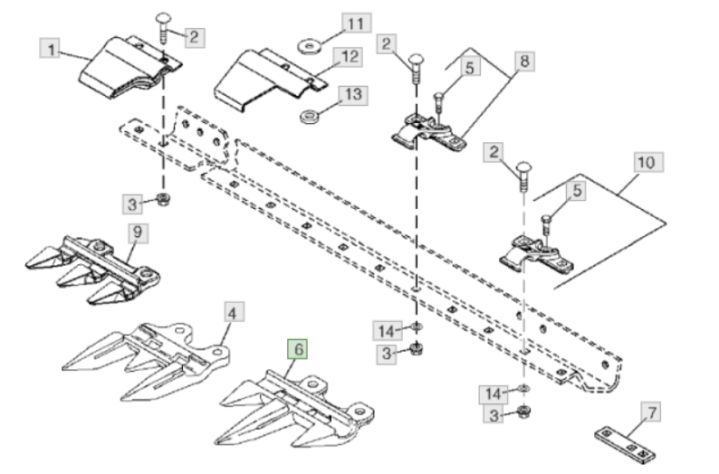 H229538 Палец противорежущий JOHN DEERE