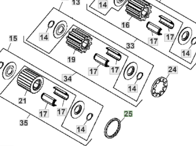 A57192 Кільце висівного апарату жовте John Deere