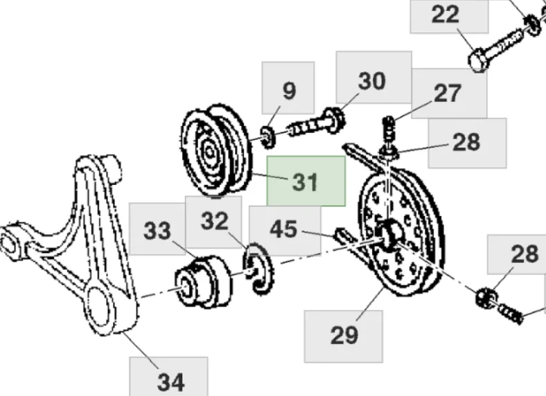 AH140497 Шків John Deere