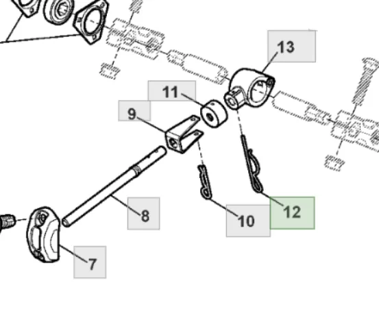H169913 Фіксуючий штифт жниварки комбайна John Deere