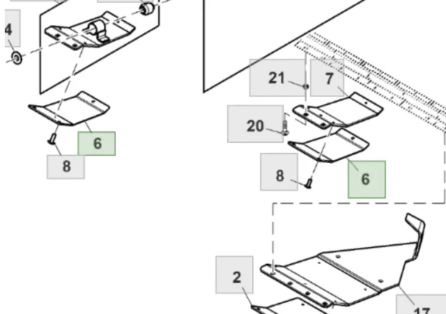 H205344 Захисна пластина John Deere