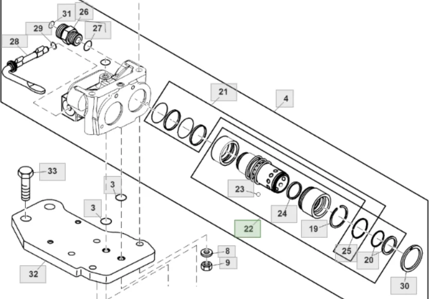 RE577560 Муфта швидкороз'ємна гідророзподільника John Deere