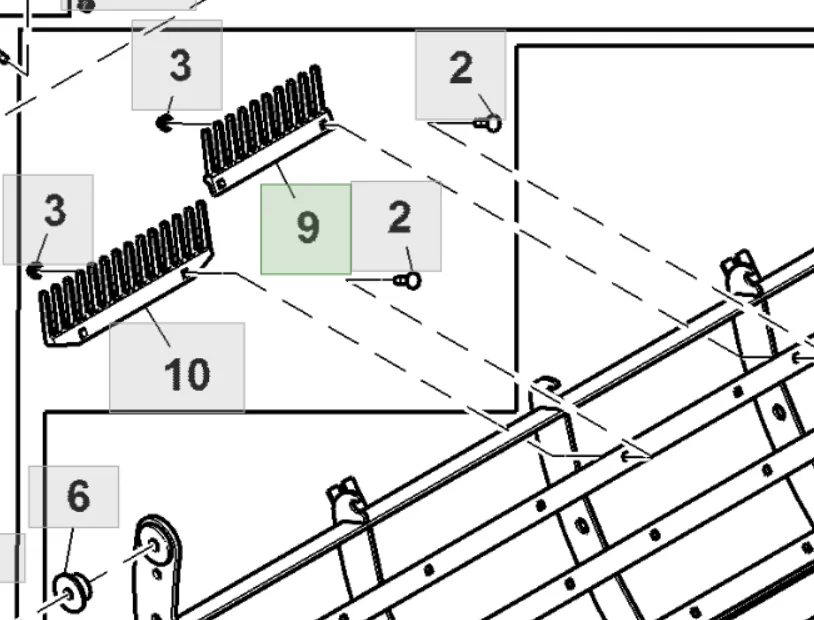 Z103547 Палець граблина John Deere