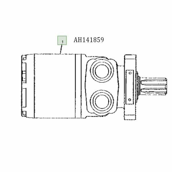 AH141859 Silnik hydrauliczny John Deere