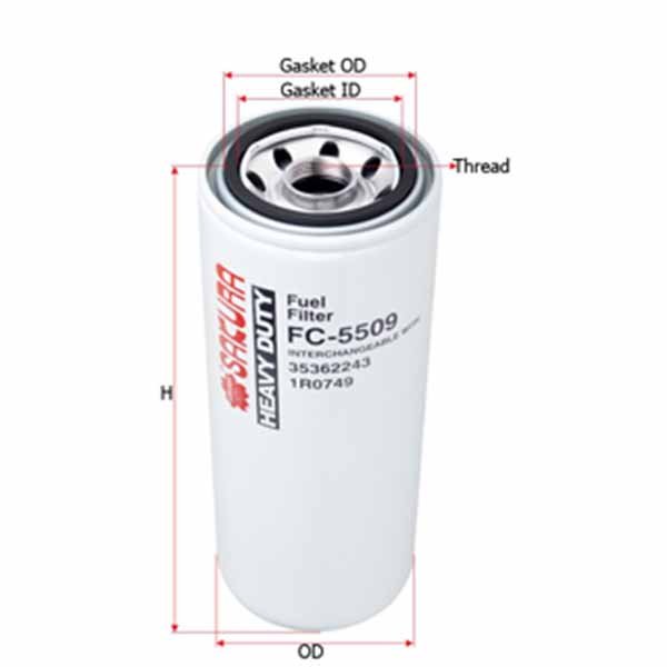 FC5509 Filtr paliwa SAKURA