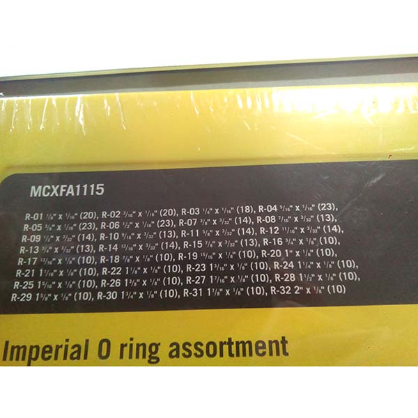 MCXFA1115 Zestaw calowych pierścieni uszczelniających (32 rozmiary, 407 szt.) John Deere
