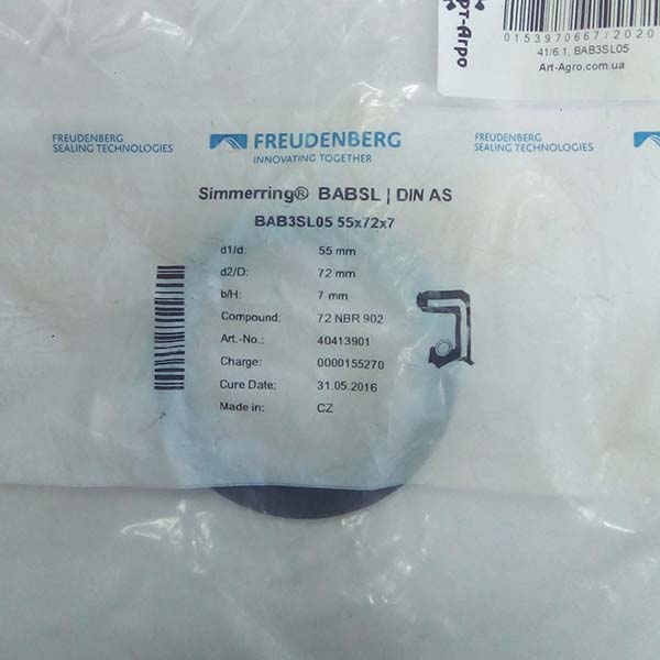 BAB3SL05 Uszczelka olejowa 55x72x7 FREUDENBERG