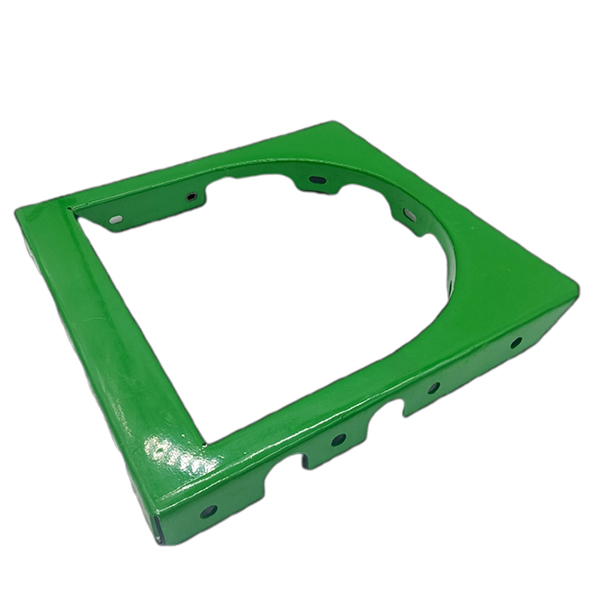 AXE67131 Mounting plate for the unloading reducer of the combine (90° angle) JOHN DEERE (Royal Tiger)
