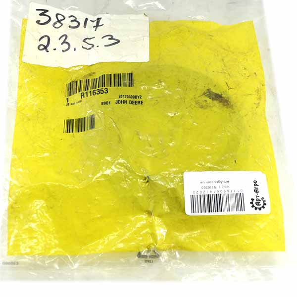 R116353 Uszczelka wspornika przedniej osi John Deere