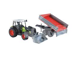 Zabawkowy ciągnik Claas NECTIS 267F z przyczepą 1992-02112
