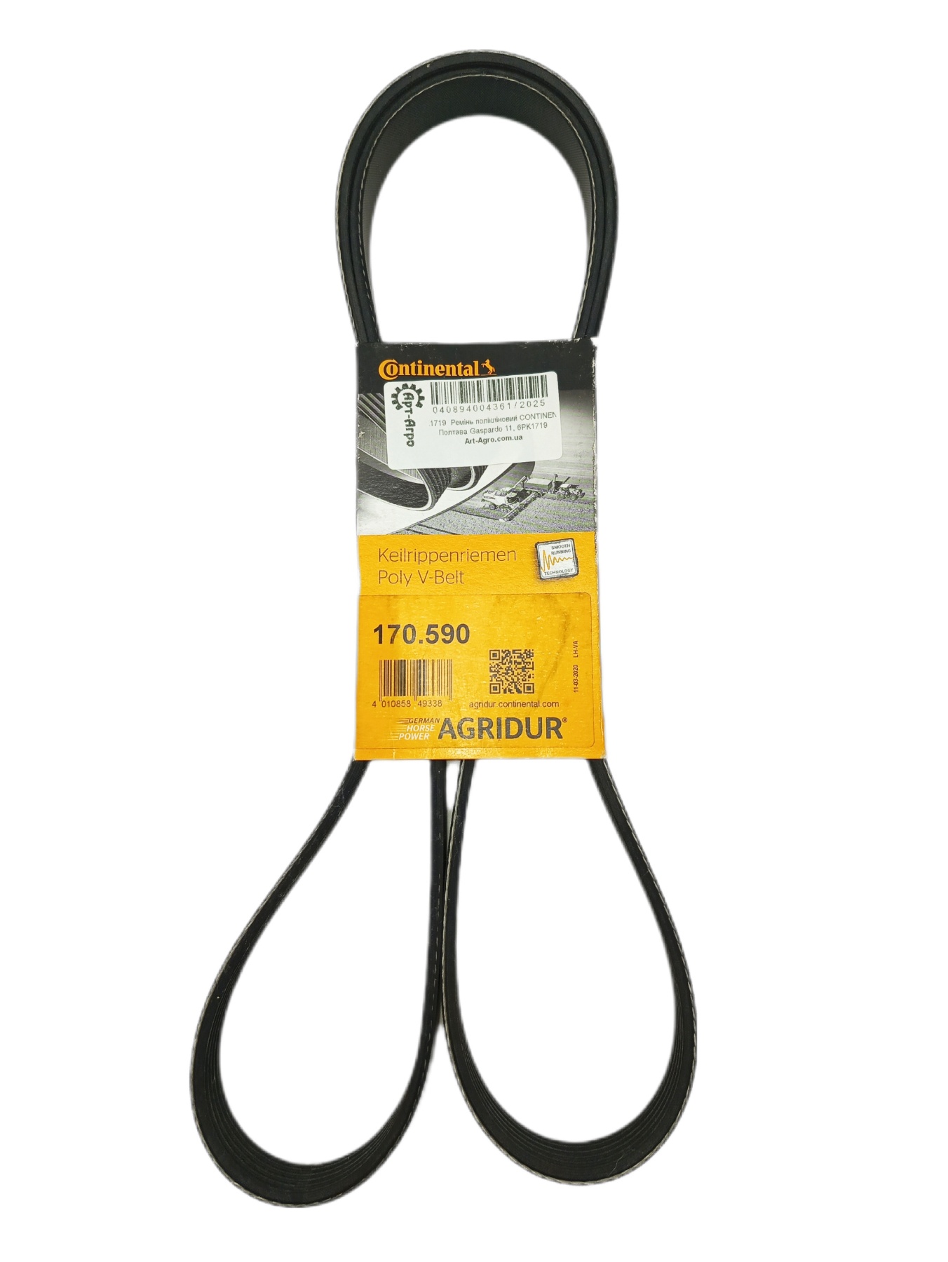 6PK1719 Pasek wieloklinowy polietylenowy CONTINENTAL
