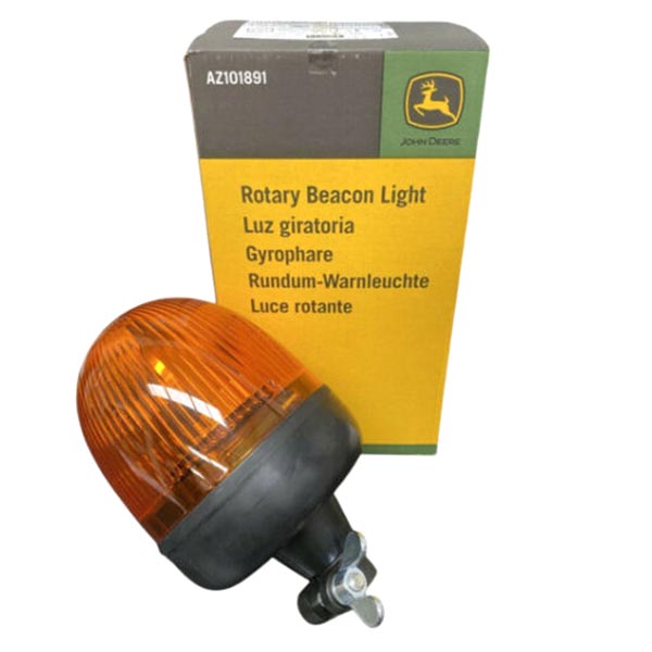 AZ101891 Lampa ostrzegawcza 12V, mocowanie. na fajce John Deere
